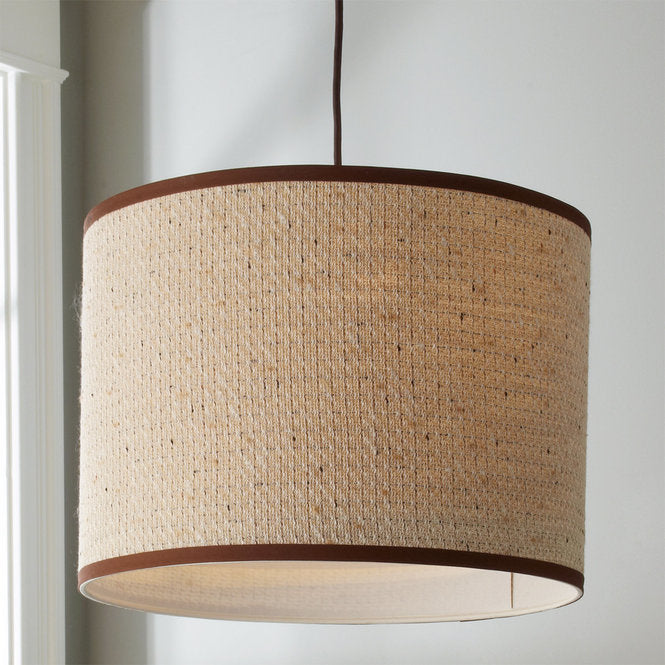 Textured Tweed Shade Pendant - F100-477