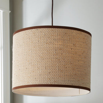 Textured Tweed Shade Pendant - F100-477