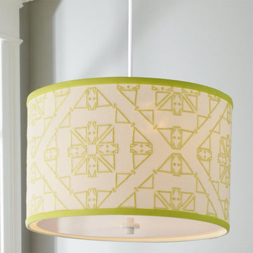 Tribal Geometric Shade Pendant - F100-596