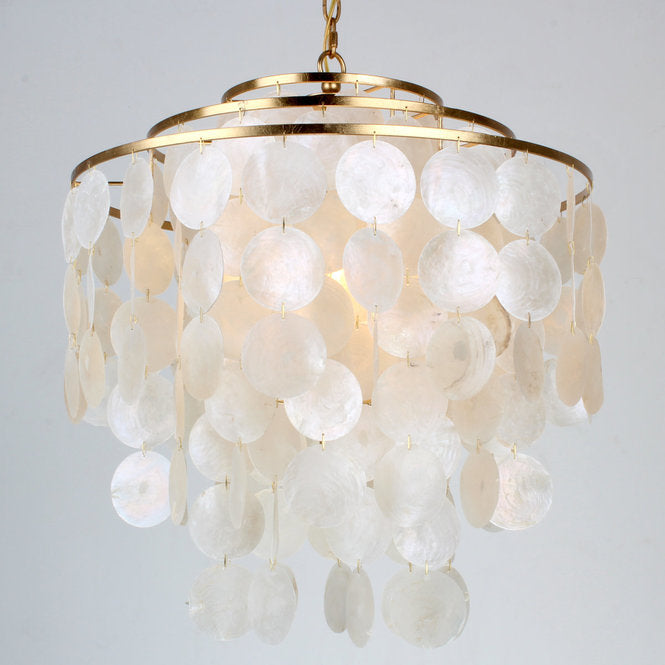Young House Love 3 Tier Capiz Chandelier - F100-254