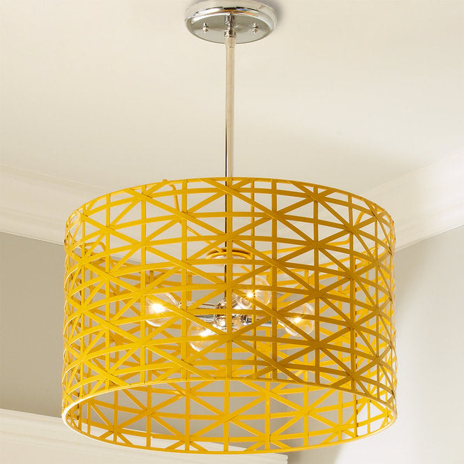 Young House Love Metal Strap Convertible Chandelier - F100-195