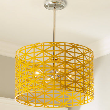 Young House Love Metal Strap Convertible Chandelier - F100-195