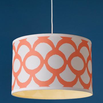 Young House Love Scallop Print Drum Shade Pendant 16 - F100-513